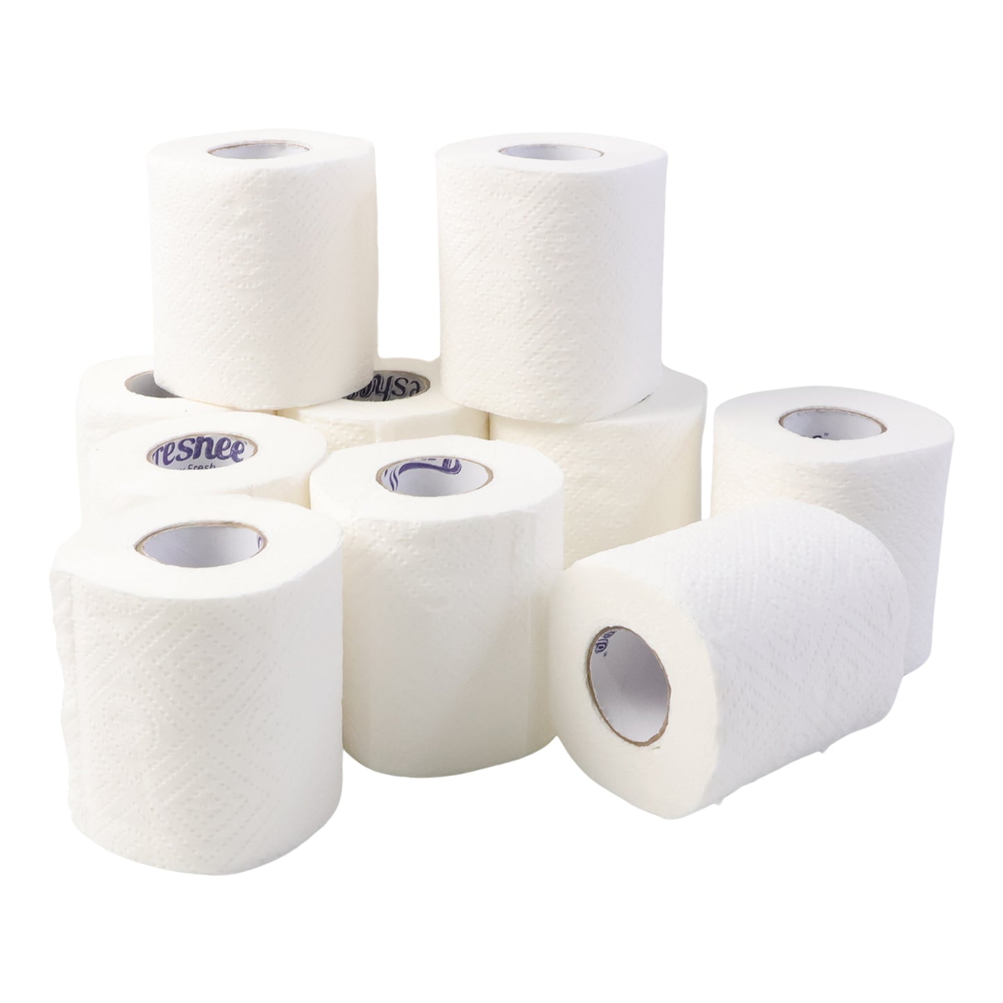 Toilet Tissue Rolls Soft Embossed Bathroom Tissue 220 Sheets 10 Rolls