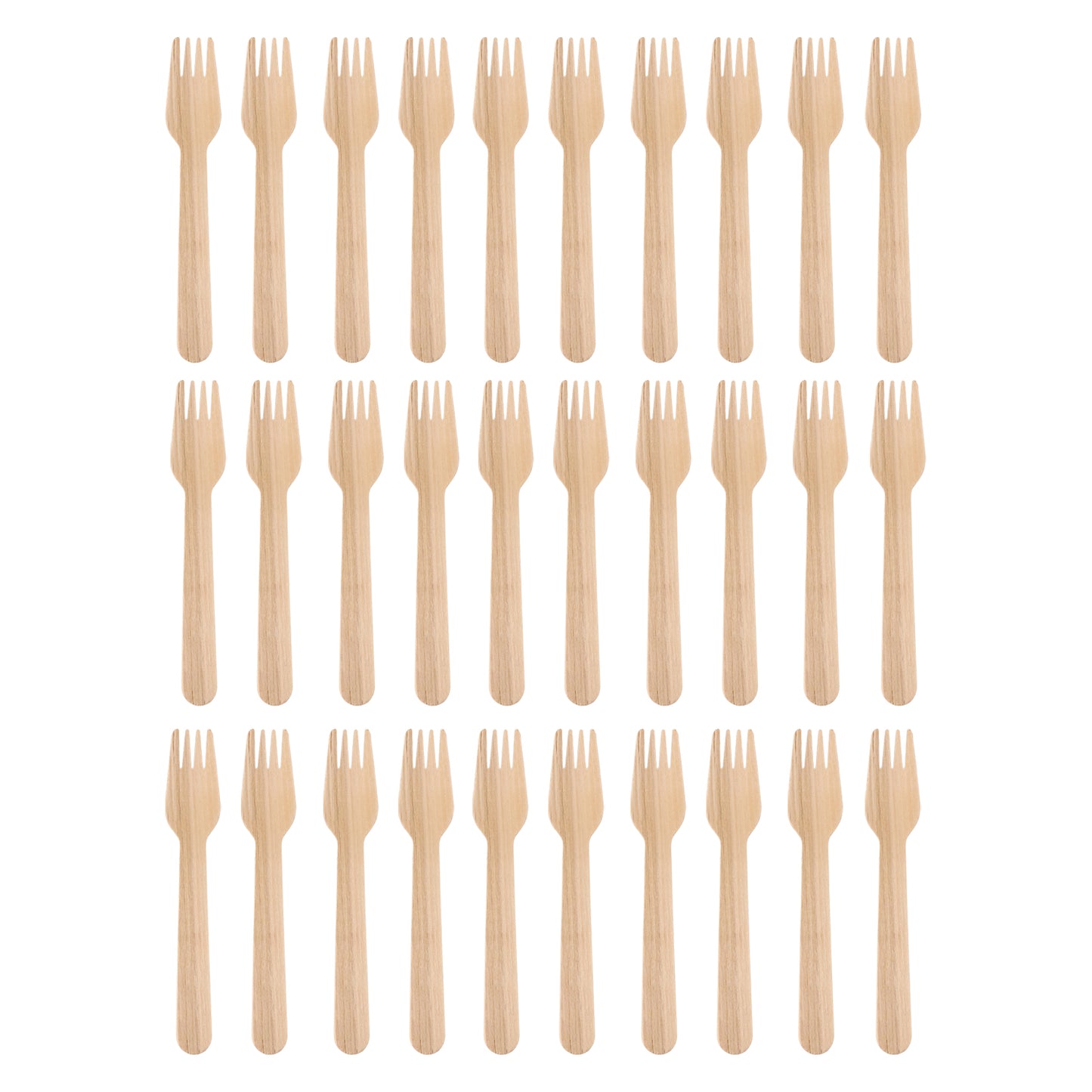 Freshee 160mm Wooden Fork 30 Pcs Pack