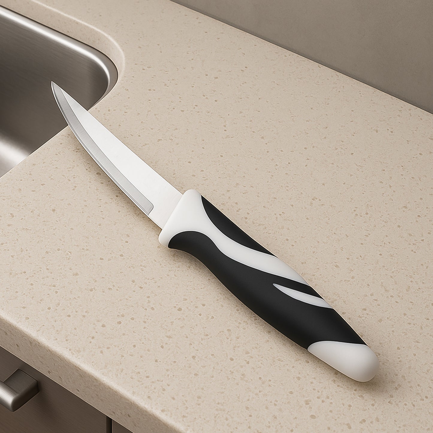 Ritu Sharp Stainless Steel Blade Zebra Kitchen Knife