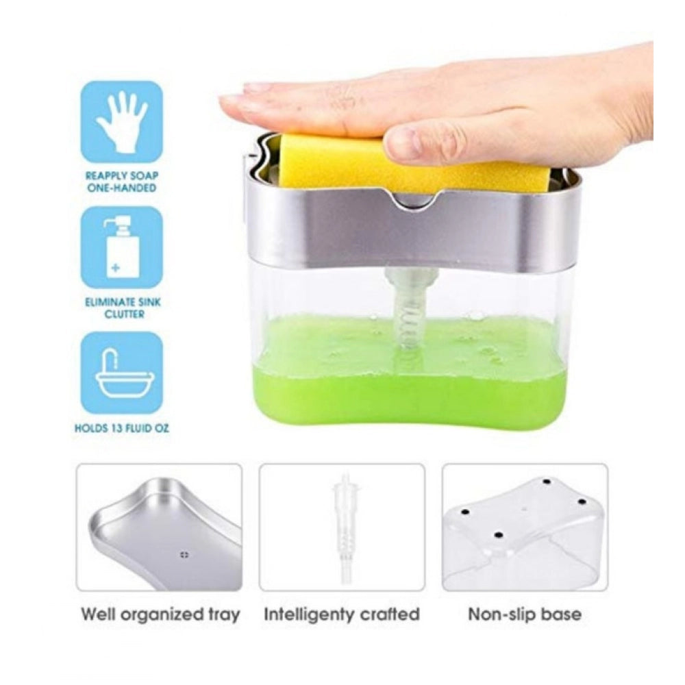 Pack Of 4_Soap Pump Dispenser €“ Refillable Liquid Soap And Lotion Bottle (Color: Assorted )