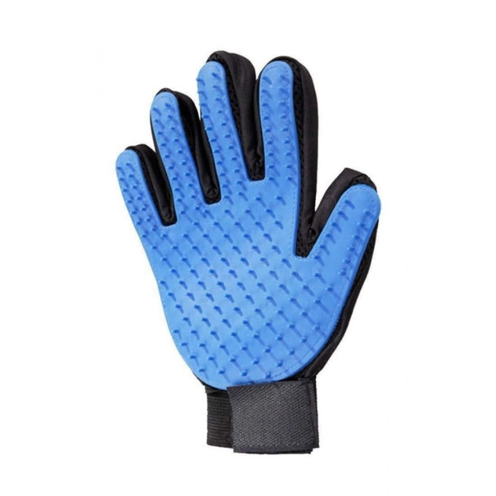 Pack of 2_5-Finger Deshedding Glove €“ Pet Hair Remover And Grooming Gloves (Color: Assorted )