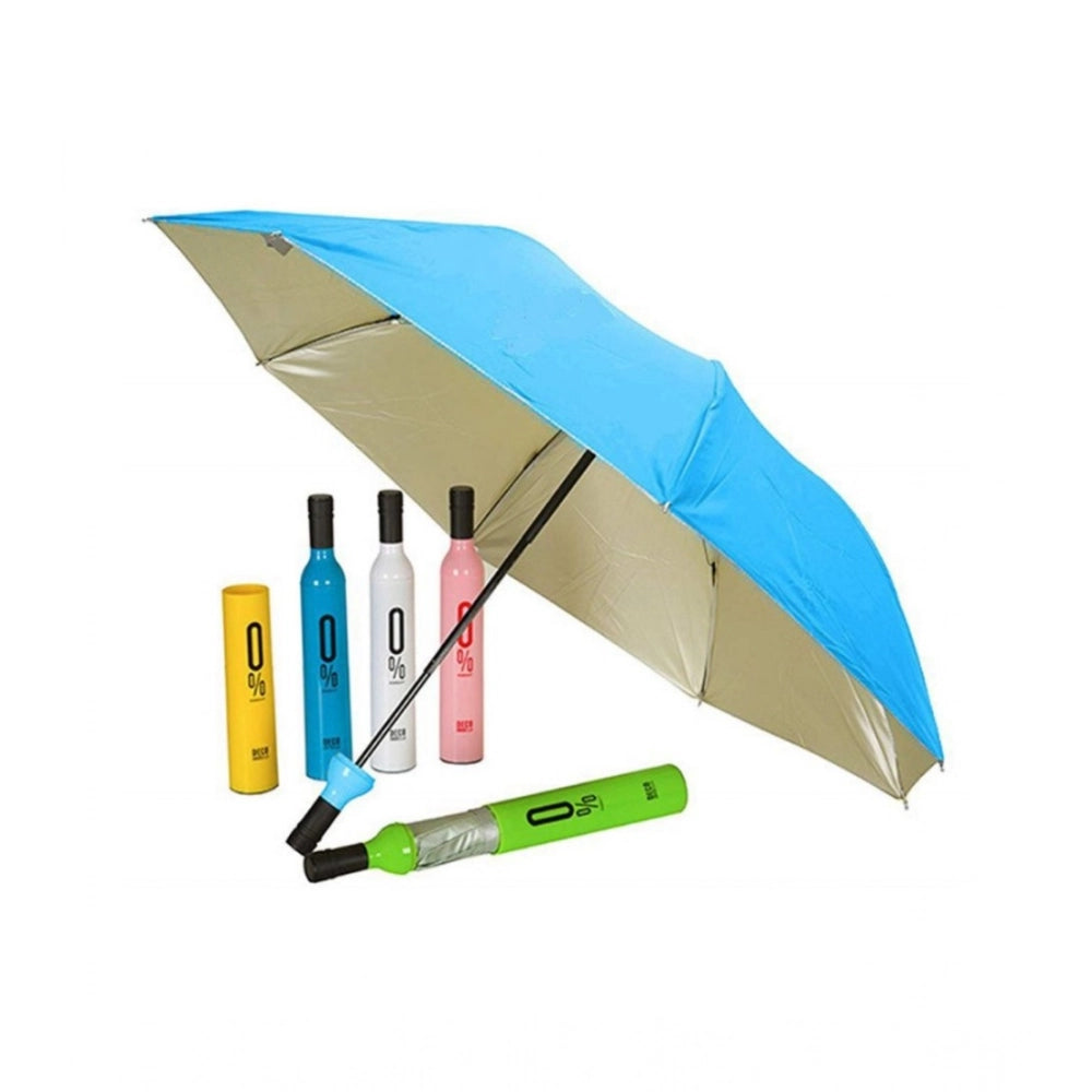 Bottle-Shaped Umbrella €“ Compact Foldable Rain Protection (Color: Assorted )