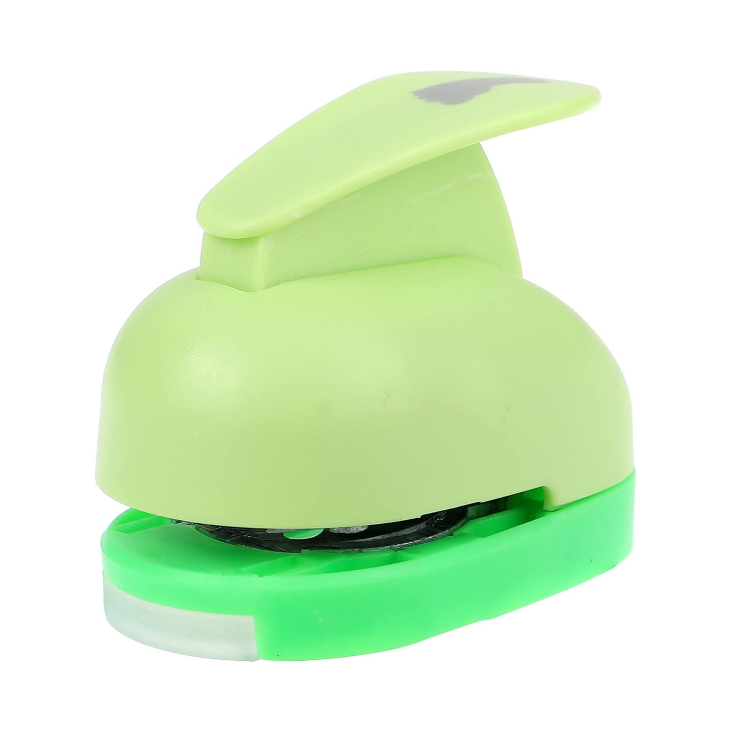 An array of decorative paper craft punches in different colors and shapes.