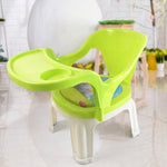 Bright yellow Baby Feeding Chair with a white tray, perfect for toddler meal times.