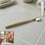 Wooden handle toothbrush set with travel case