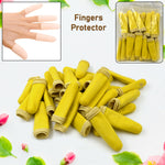 Multiple silicone finger protector sleeves in various sizes, ready for use.