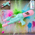 Colorful plastic Holi water gun toy for kids with long barrel
