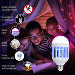The E27 screw-in base of the mosquito killer lamp, designed for easy installation in standard light fixtures.