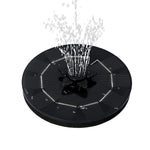 Decorative floating solar water fountain pump with customizable spray patterns