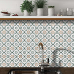 Stylish Peel and Stick Floor Tiles installed in a modern kitchen.