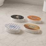 Oval cloth washing brushes with nylon bristles for effective stain removal