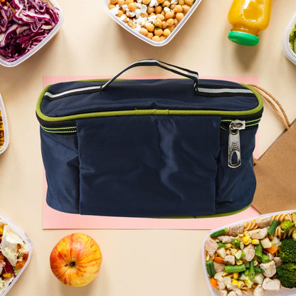 Ergonomic insulated lunch bag from Konvex, designed for easy portability of the leak-proof tiffin box containers.
