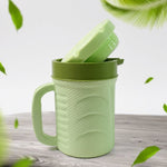 Stainless steel interior of insulated thermos flask for enhanced temperature retention