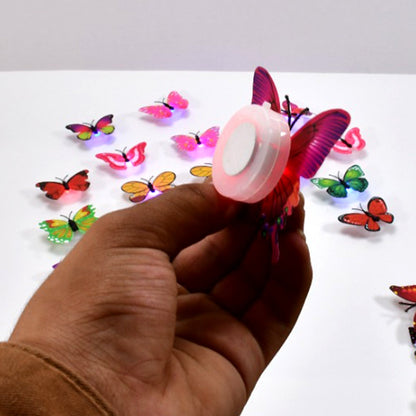 A decorative Butterfly 3D Night Lamp adding charm to a drawing room.