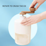 Manual fruit smoothie machine, a small and portable ice shaver for delicious drinks.