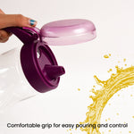 Transparent BPA-free kitchen oil and juice dispenser bottle