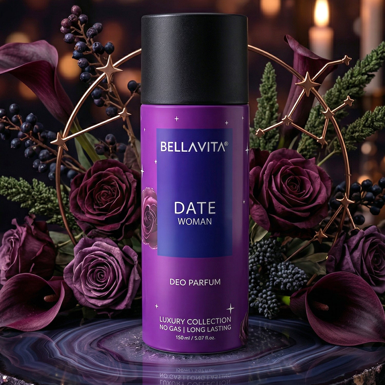 150 ML Bellavita Deo perfume spray in sleek packaging