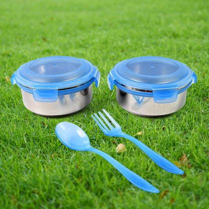Konvex Stainless Steel Tiffin Box set ready for office or school use