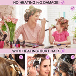 Lightweight hair rollers for creating natural waves and volume