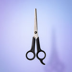 Lightweight hair cutting scissors with comfortable grip handle
