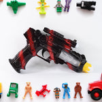 Toy blaster featuring bright LED lights for interactive play