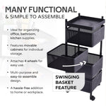 High-quality metal kitchen trolley easy to move and maintain