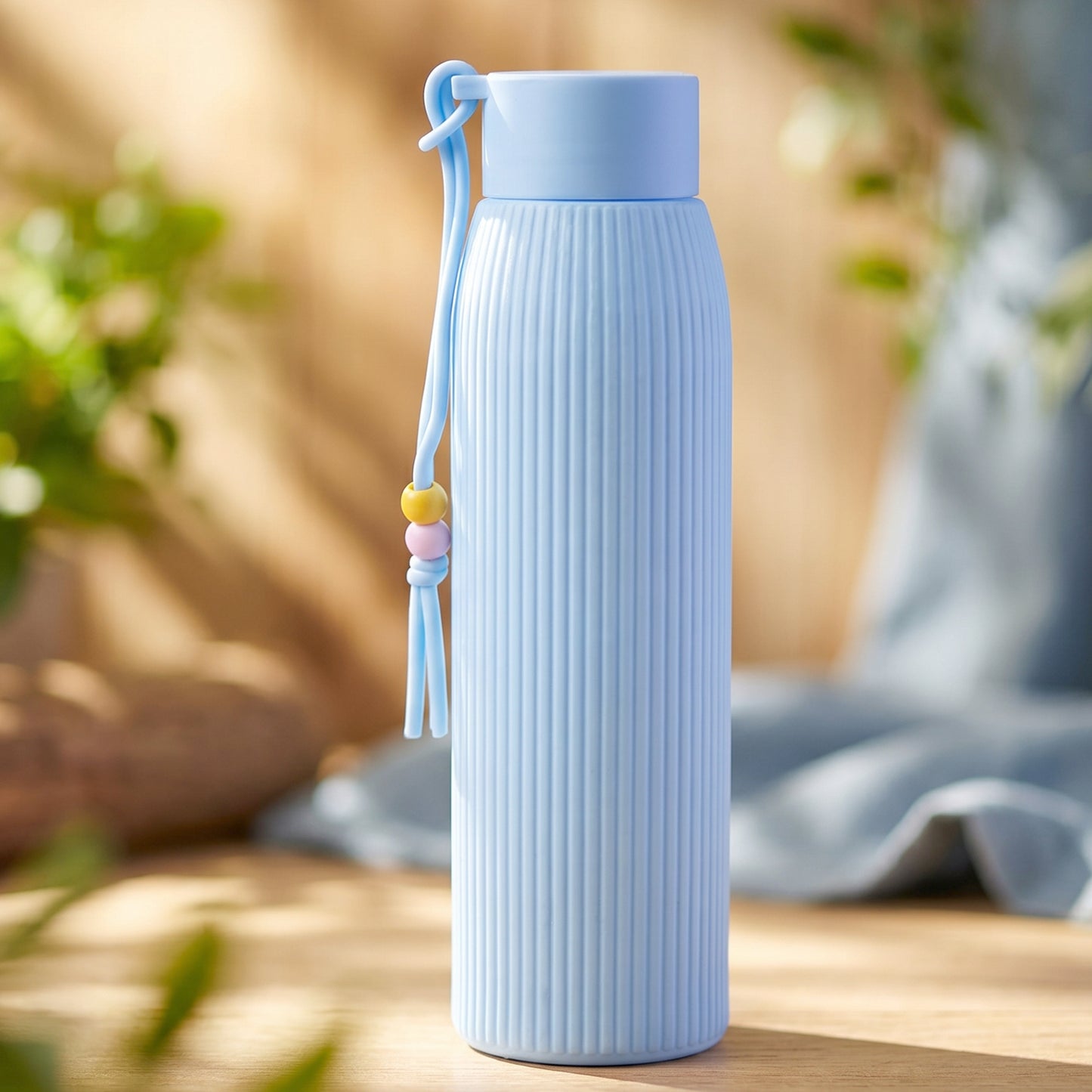 Premium Textured Glass Water Bottle (300 ML Approx)
