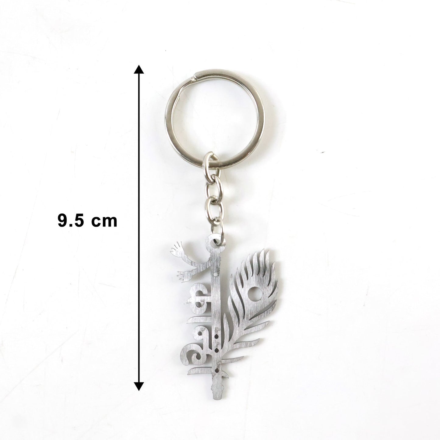 Religious Kanha keychain made of durable metal