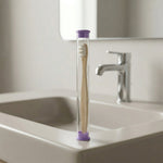 Soft bristle wooden toothbrush supporting oral health