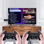 Spark Tots Wireless Gaming Console displaying various retro game screenshots.
