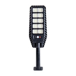 Motion-activated solar street light enhancing security and saving energy