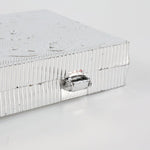 Compact 20x9 cm silver decorative gifting and money box with premium look