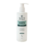 Zequz deep conditioning shampoo designed to reduce frizz and strengthen hair