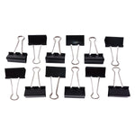 Extra-large 41mm black binder clips perfect for bulk paperwork
