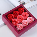 Rose flower bath soap bars close-up showing texture and petal shaping