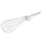 Wire whisk used as egg beater for mixing and aerating ingredients