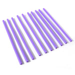 Close-up of reusable plastic drinking straw for cold beverages