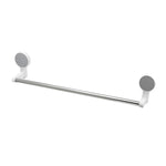 Towel organizer rod with stable brackets fixed on wall
