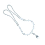 Decorative crystal curtain accessory with twisted rope design