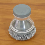 Sink cleaning brush with soap dispenser for kitchen