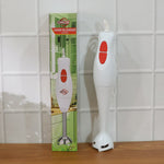 Electric hand blender stick placed on kitchen counter for use