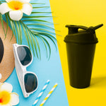 BPA-free shaker bottle for gym and fitness with secure leak-proof flip cap