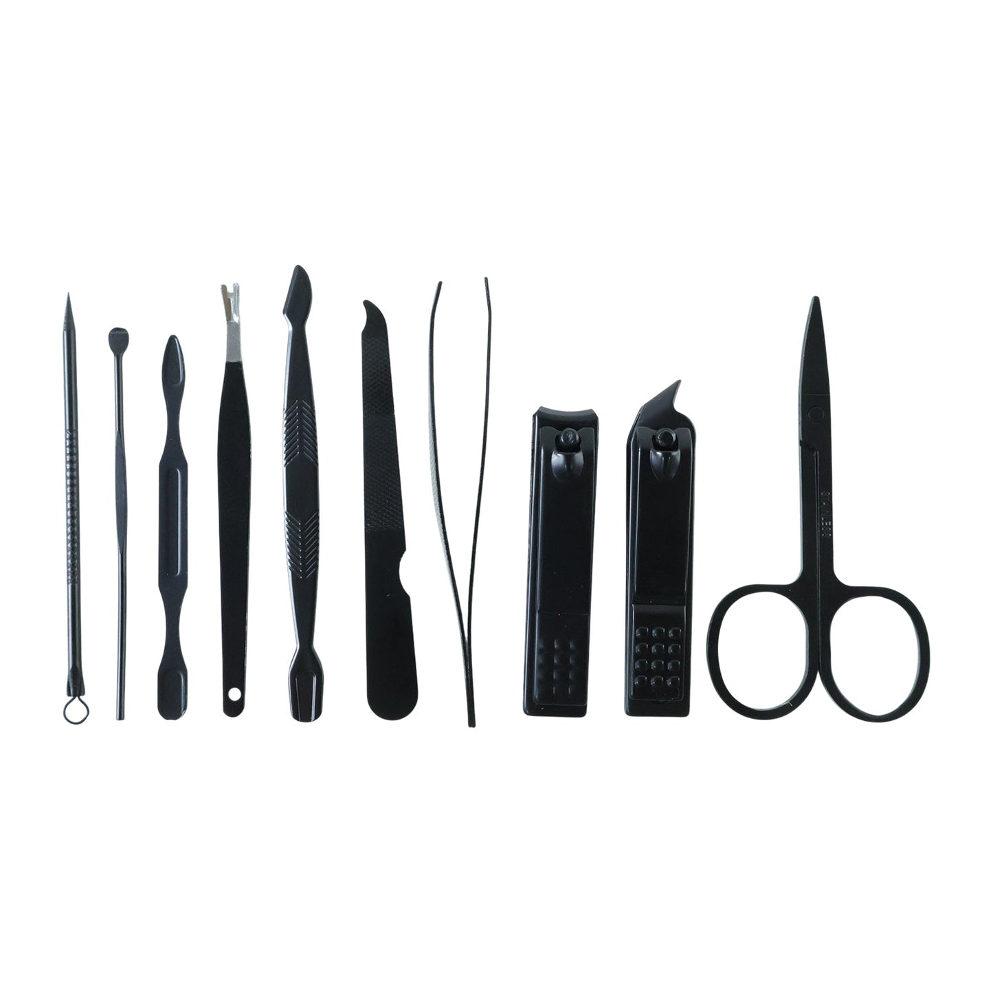 Compact organizer holding additional manicure grooming tools