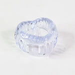 Close-up of flameless LED candle lamps in crystal-style holders