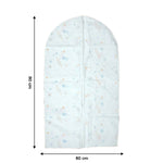 Folded garment covers for closet organization
