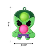 Portable Silicone Pop It Fidget Toy for stress relief and sensory play