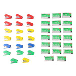Small stapler set with 20 pin strips included for office use