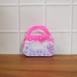 Cute pop it silicone wallet for kids and girls