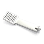 High pressure shower head displaying various spray settings for a customized shower.
