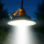 Ambient and mood lighting from rechargeable hanging LED light